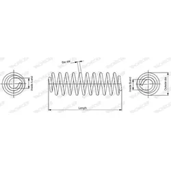 MONROE Fahrwerksfeder OESpectrum SPRINGS hinten rechts links  für AUDI 8K0511115DJ 4G0511115AK SP3926