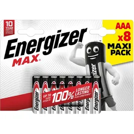 Energizer Max Alkaline Batterie Micro AAA 1,5 V, 8er Pack