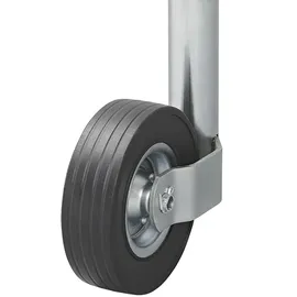 PRO PLUS Stützrad auf Metallfelge mit Vollgummireifen, 48mm