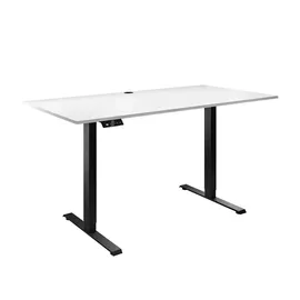 lookway SCHREIBTISCH SPACE GAMING höhenverstellbar mit Metallbeinen schwarz/weiß