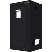 Growzelt 80x80x160cm Zuchtzelte für Hydrokulturen Pflanzenzelt, 600D GrowZelt...
