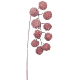 Creativ green Winterliche Kunstpflanze 62 cm rosa