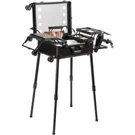 Vevor Kosmetikkoffer 1030 x 510 x 1360 mm Schminktasche ABS + MDF-Platte + Aluminiumrahmen Schminkkoffer Make-Up Koffer Ideal für Friseur-, Make-up-Studios, Hochzeits- oder Event-Make-up