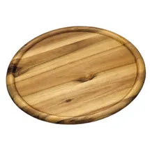 KESPER Pizzateller 32 cm aus FSC-zertifiziertem Akazienholz/Holzteller/Pizzaunterlage/Pizza-Holzteller/Holzgeschirr