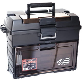 Meiho Versus VS 8050 Angelbox - Angelkasten 542 x 300 x 397 mm, Angelkoffer grün, Angelbox auch als Angelsitz zu verwenden!