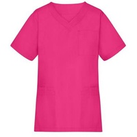 Ladies' Kasack Klassischer Schlupfkasack mit V-Ausschnitt pink, Gr. XXL