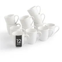 Home4You Kaffeetasse 0,36 l Weiß 12 St.
