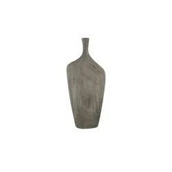 Deko Vase , grau , Polyresin (Kunstharz) , Maße (cm): B: 28 H: 66,5 T: 13