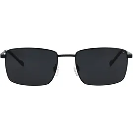 Eschenbach Sonnenbrille TITANFLEX "Modell 824132", Herren, schwarz (blau), matt, Sonnenbrillen Sonnenbrille, Form Karree/Eckig, Logoschriftzug auf Bügel, Titanflexfassung