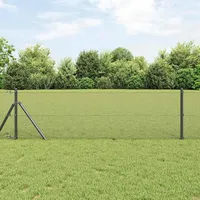 vidaXL Zaunpfosten 25 x 900 cm Grau/Stahl