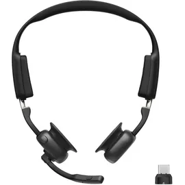 Shokz OpenMeet Knochenschall-Headset Schwarz
