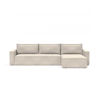 Innovation Living TM 4-Sitzer »Newilla Schlafsofa, Bettsofa, Couch, Schlaffunktion, Wohlfühloase«, komfortable Liegefläche, großer Stauraum, stabile Stahlkonstruktion weiß