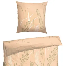 SCHIESSER Annic Floral Sand 155 x 220 cm + 80 x 80 cm