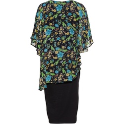 Viskose-Kleid, Druck schwarz, 48