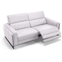 Sofanella 2-Sitzer Sofanella 2-Sitzer MARA Ledercouch Relaxsofa Sofa in Weiß weiß