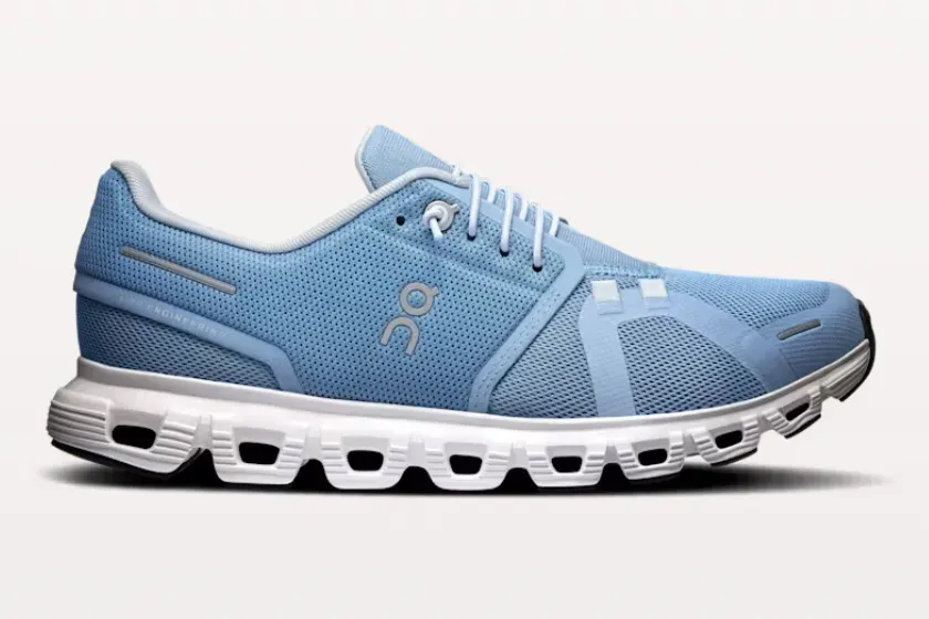 ON Cloud 6 W Sportschuhe/Sneaker Damen Chambray/White, Gr. 37,5