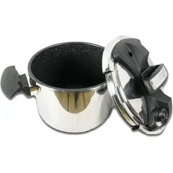 Royal Swiss Edelstahl Schnellkochtopf 8L - Schnellkochtopf in Stein