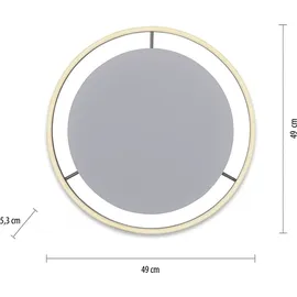 Selltec LED Deckenleuchte, dimmbar per Wandschalter, Deckenlampe rund SITU (2400 lm)