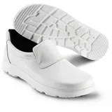 Sika Unisex Optimax Arbeitsschuh, rutschfeste PU-Sohle, Permair-Lederschuhe, antibakterielle,waschbare Innensohle,metallfreies Berufsschuhwerk für Krankenhaus,Gastronomie & Reinigungspersonal, Weiß-44 - 44 EU