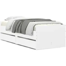 vidaXL Bettgestell 90 x 190 cm Weiß