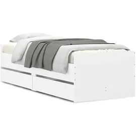 vidaXL Bettgestell 90 x 190 cm Weiß