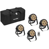 Eurolite Set 4x LED PARty Spot Silent RGB/WW mit Soft-Bag (42110204)