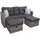 Garden Pleasure Valetta Loungesofa grau/dunkelgrau