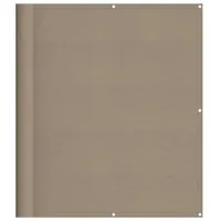 VidaXL Balkon-Sichtschutz Taupe 120x800 cm 100 % Polyester-Oxford