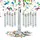 Relaxdays Party Popper 12 St. 40 cm Blau/Grün/Rot