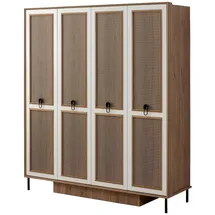 aea Kleiderschrank 56 x 210 x 56 cm Braun