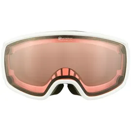 Alpina Double Jack MAG Q Skibrille, white, One Size