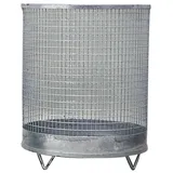 draht müller wellengitter gmbh Abfallkorb 118 l Silber