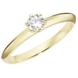 Luigi Merano Ring mit Brillant in Krappenfassung, Gold 585 54 