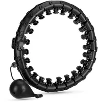 Queenfit Smart Hula Hoop Reifen Erwachsene, Hula Hoop mit Gewicht, Hulahuppreif zum Abnehmen, Smart Hula Hoop Leise, Hoola Hoop zum Abnehmen, Hoola Hoop mit Gewicht Kugel und Noppen
