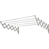 Ausziehbarer Wandwäscheständer aus Aluminium 1,40 Meter