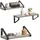 VASAGLE Wandregal 3er Set 30 x 35 x 40 cm Greige/Mattschwarz