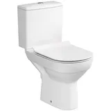 Cersanit City Stand-WC mit WC-Sitz Weiß