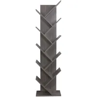 Mobili Rebecca Bücherregal 160 x 44,5 x 22 cm Grau