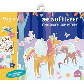 editions & diffusions intern. 200 Aufkleber Einhörner und Pferde