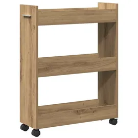 vidaXL Rollschrank Artisan Eiche 60x22x79 cm Holzwerkstoff