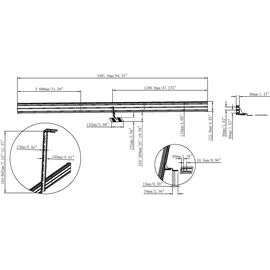 Vision VFM-F50_DL - Montagekomponente (S, TV Zubehör, Schwarz