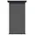 vidaXL Seitenmarkise 100 x 300 cm grau Eisen 1 St.