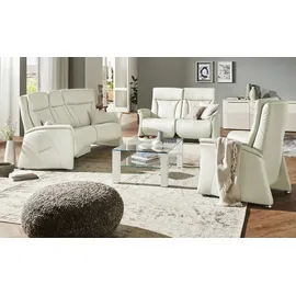 HIMOLLA Trapezsofa Leder 3-Sitzer Blau