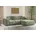 Eckcouch L form Wohnzimmer Couch SIENA stoff Poso Hellgrün Rechts
