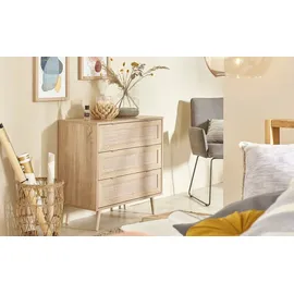 Finori Kommode Bali 80 x 80 x 40 cm Braun / Mehrfarbig