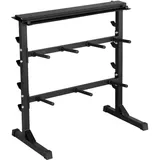 Yaheetech Hantelständer Hantelscheibenständer Kurzhantelständer 3 Ebenen bis 300 kg aus Stahl, 99,5 x 52 x 102,5 cm