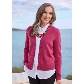 GOLDNER Eleganter Cardigan mit V-Ausschnitt Pink 23