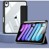 ESTUFF BOSTON Flip-Hülle für das Apple iPad Mini der 6. & 7. Generation 8,3" - Black/Clear