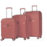 Hoffmans Daisy Koffer-Set 3-tlg. polypropylen/roségold/blau