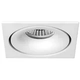 Brumberg LED-Einbauleuchte 12408073 quadratisch grau Aluminium